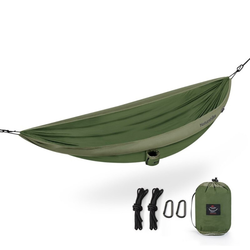 Гамак із надувними краями Naturehike NH21DC012, темно-зелений