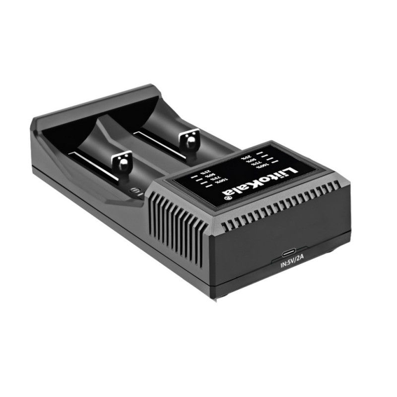 Зарядний пристрій Liitokala Lii-C2, Ni-Mh/Li-ion/Li-Fe, Micro USB, LED