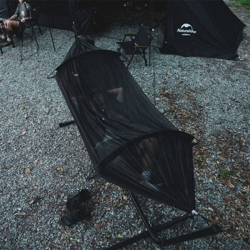 Гамак 3-в-1 із москітною сіткою Naturehike CNH22HJ001, 210T polyester, темно-зелений