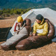 Спальник з натуральним пухом Naturehike Snowbird CNK2550WS014, p-р L, темно-коричневий 400 г