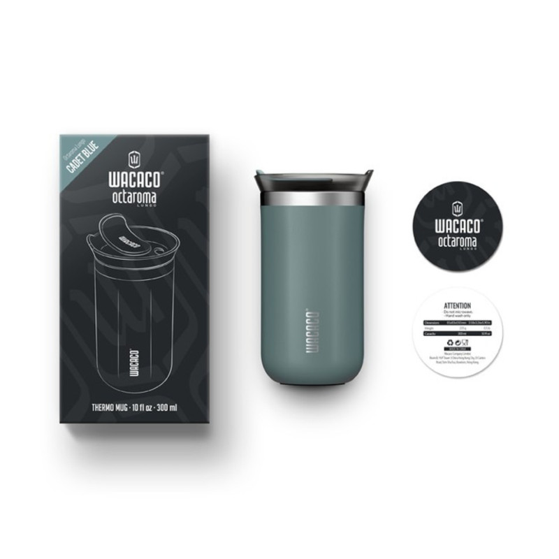 Термокухоль Wacaco Octaroma Lungo 300 мл, блакитний