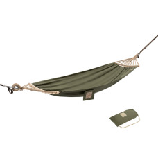 Гамак одномісний без перекидання Naturehike CNK2450WS018, бавовна, зелений