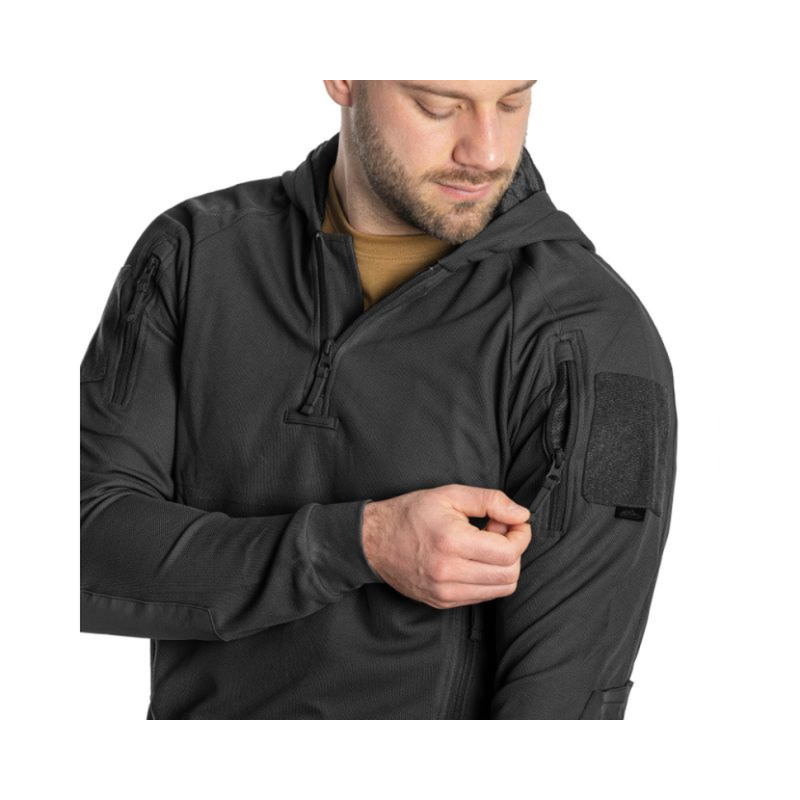Кофта тактична Helikon-Tex RANGE HOODIE - TopCool, чорний, розмір XL