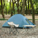Крісло складане Naturehike NH20JJ022 600D Oxford Cotton/сталь, бежевий