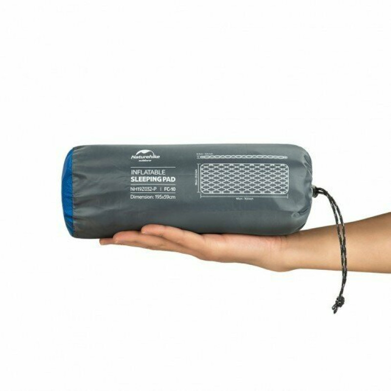 Килимок надувний Naturehike FC-10 NH19Z032-P, 65 мм, оранжевий