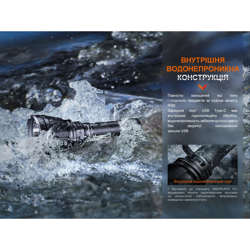 Дальнобійний ліхтар Fenix HT18R