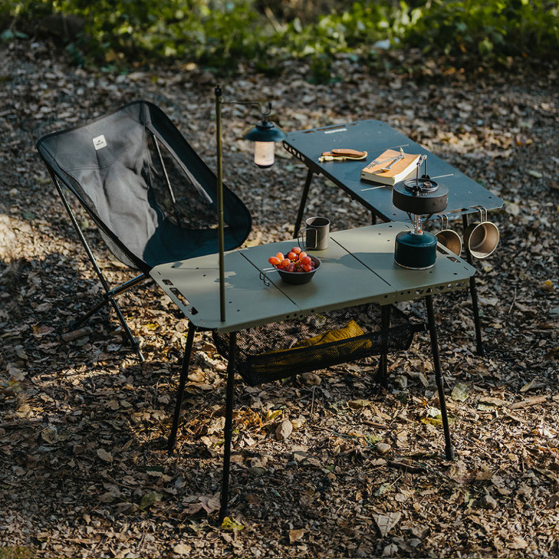 Складаний стіл Naturehike CNK2450JJ025, 80х40 см, алюміній, чорний