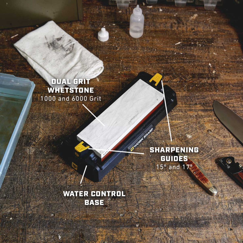 Work Sharp Стругачка механічна Benchtop Whetstone Sharpener WSBCHWHT-I
