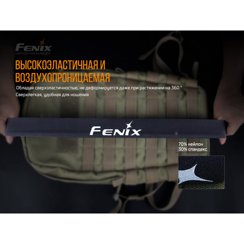 Повязка на голову Fenix AFH-10 серая