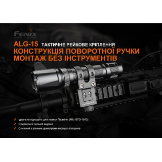 Кріплення на зброю для тактичних ліхтарів Fenix ALG-15