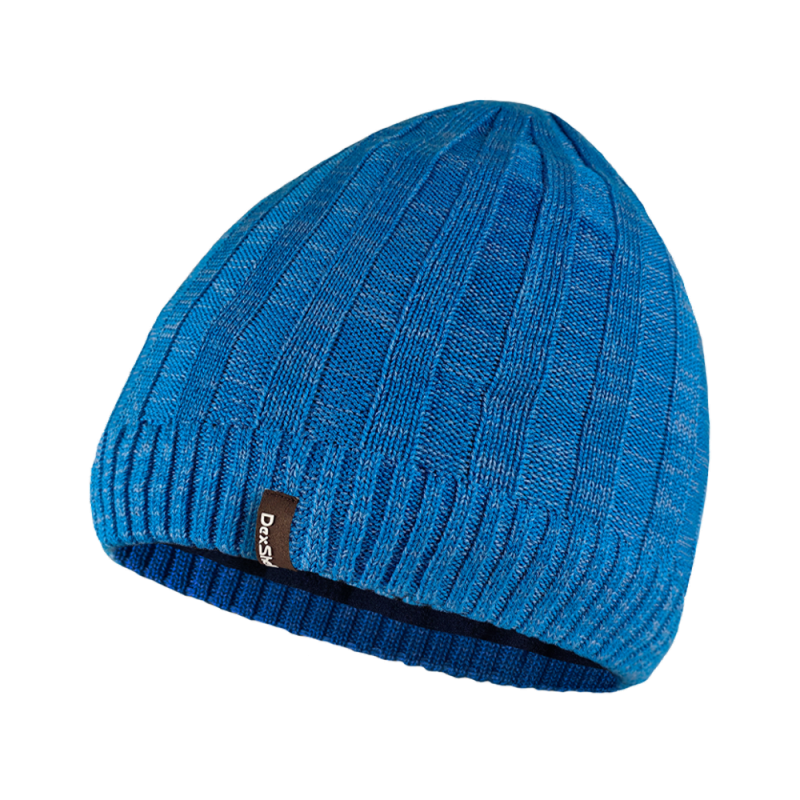 Водонепроницаемая шапка Dexshell Heathered Rib Knit Beanie, onesize (56-58 см), голубой