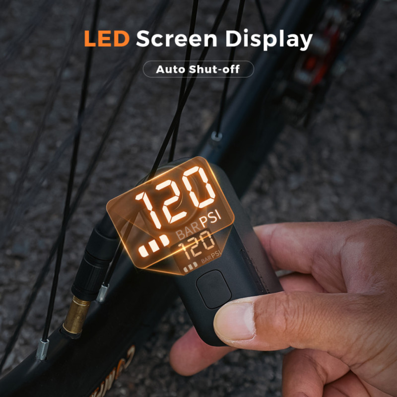 Велосипедний міні насос електричний Flextail Tiny Bike Pump Pro, 120 PSI