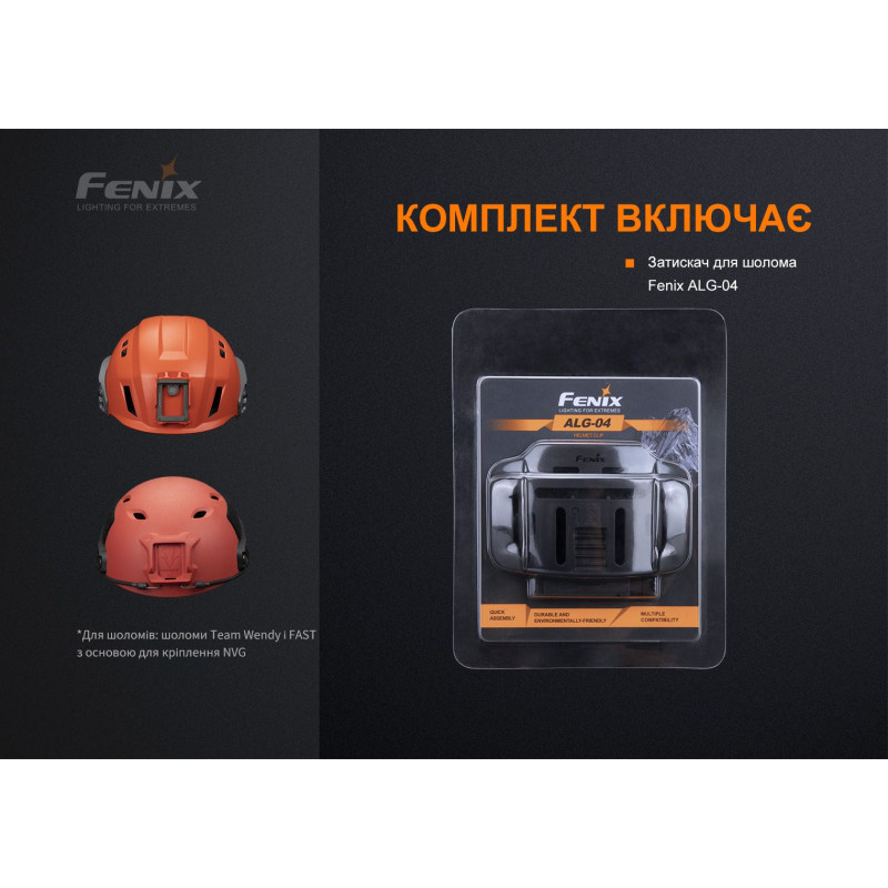Кріплення на шолом для ліхтарів Fenix ALG-04