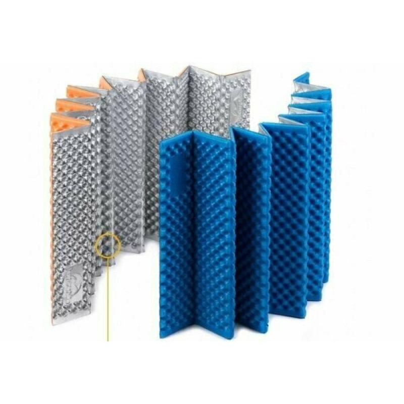 Килимок складаний IXPE Naturehike NH19QD008, алюмінієва плівка, 185x56х1,8 см, помаранчевий