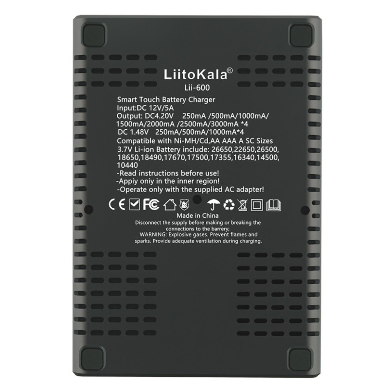 Універсальний зарядний пристрій LiitoKala Lii-600 EU для акумуляторів