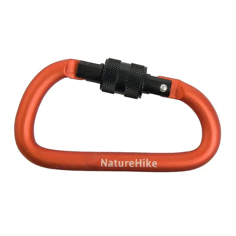 Карабін Naturehike D-type NH15A005-H, 6 см, оранжевий