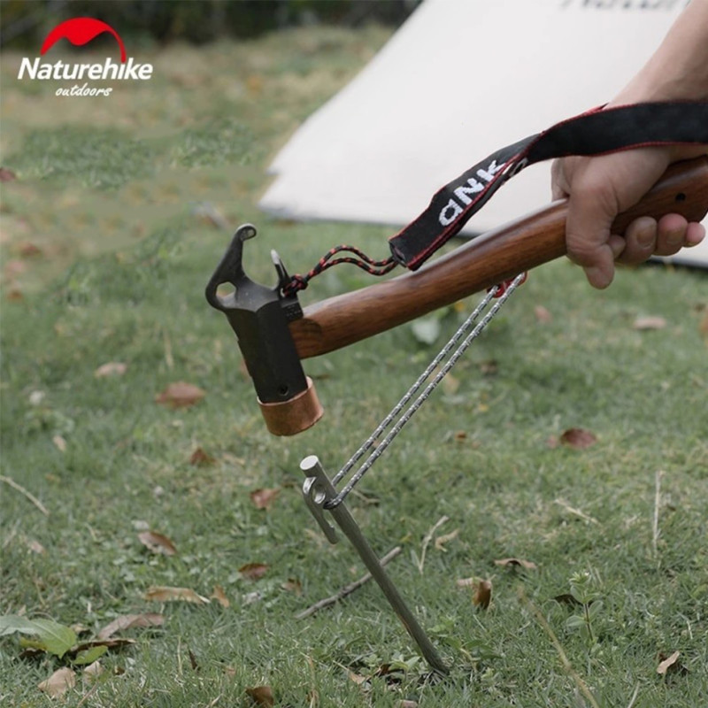 Колок сталевий Naturehike NH19PJ014, 35 см, сірий
