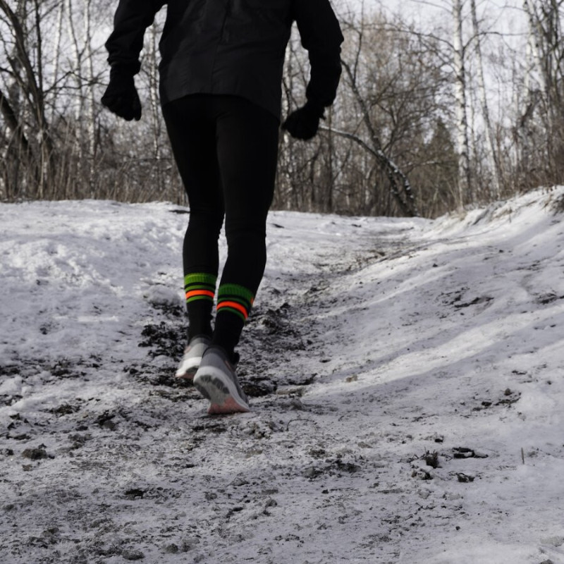 Носки водонепроницаемые Dexshell Ultra Dri Sports, р-р L, с оранжевой полосой.
