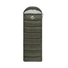 Спальник с капюшоном Naturehike U250S NH20MSD07, (0°C), правый, темно-зеленый