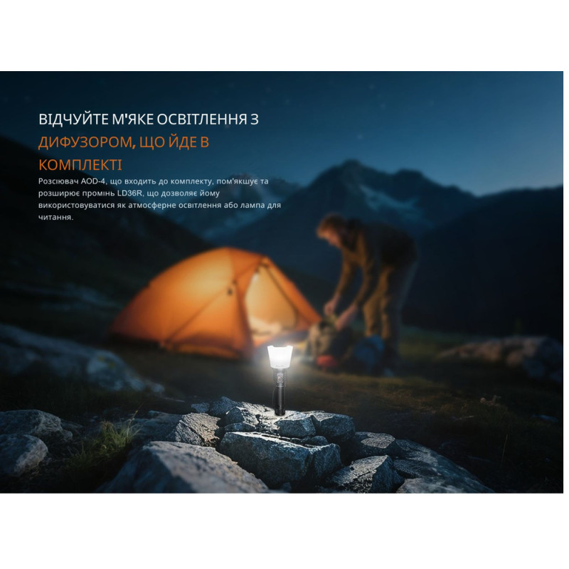 Ліхтар ручний Fenix LD36RFC вогняний камуфляж