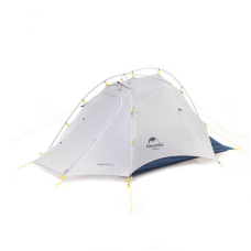 Намет надлегкий двомісний  з футпринтом Naturehike Cloud Up Wing NH19ZP083, 15D, сіро-голубий