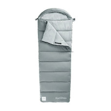 Спальник с капюшоном Naturehike M400 NH20MSD02, (1°C), левый, серый