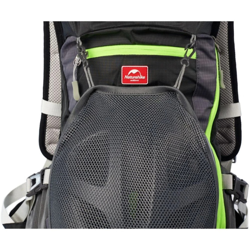 Велорюкзак с чехлом для шлема Naturehike 15 л sky blue NH15C001-B, голубой