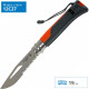 Ніж складаний Opinel №8 Outdoor напівсерейтор (довжина: 190мм, лезо: 85мм), оранжевий
