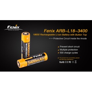Акумулятор 18650 Fenix ARB-L18 (3400mAh)