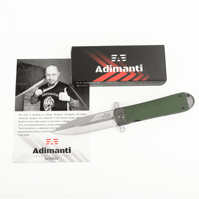 Нож Adimanti Samson by Ganzo (Brutalica design) зеленый