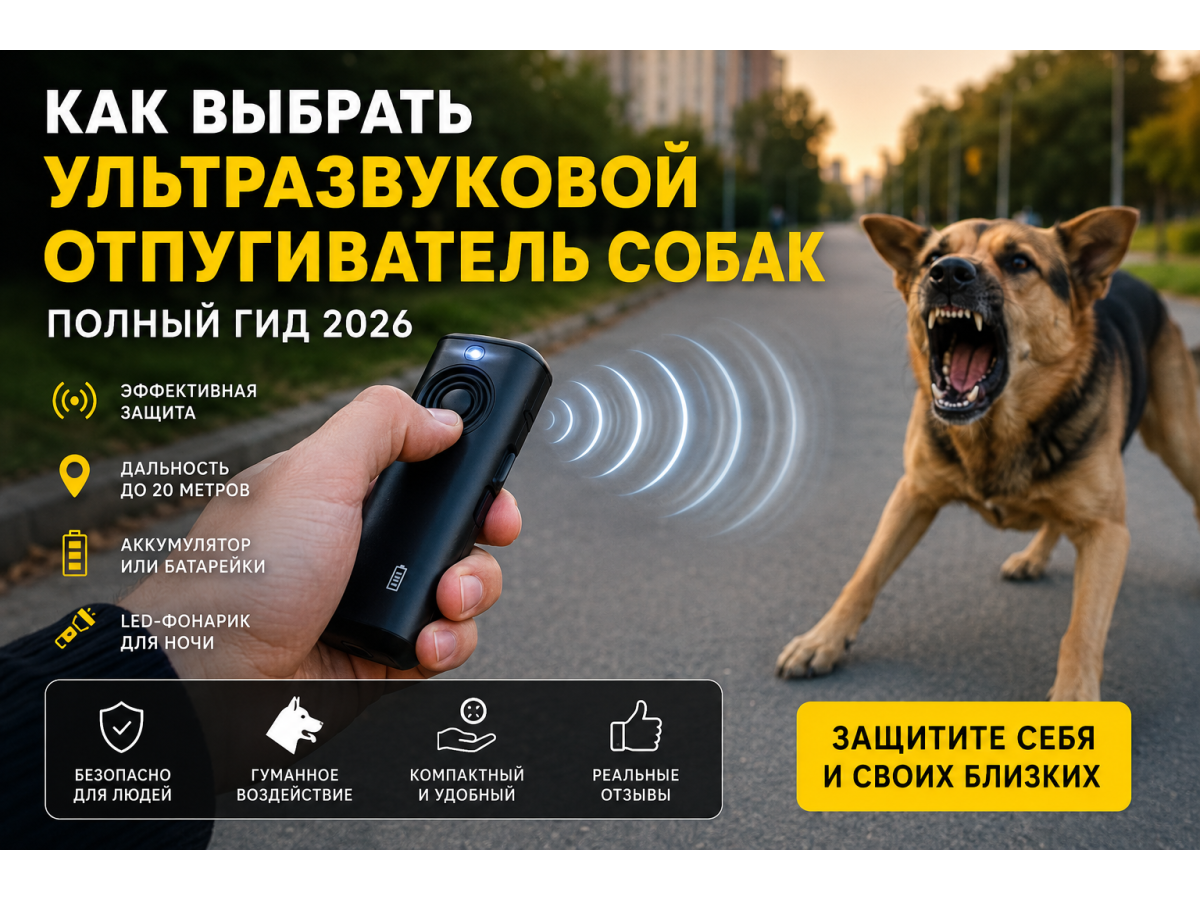 Як вибрати ультразвуковий відлякувач собак: повний гід 2026